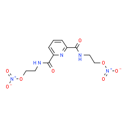 ChemSpider 2D Image | 2,6-Pyridinediylbis(carbonylimino-2,1-ethanediyl) dinitrate | C11H13N5O8