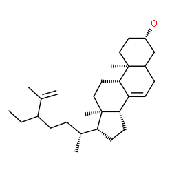 ChemSpider 2D Image | (3beta,24xi)-Stigmasta-7,25-dien-3-ol | C29H48O