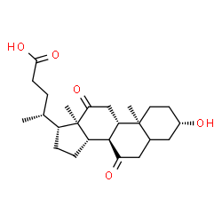 ChemSpider 2D Image | (3beta)-3-Hydroxy-7,12-dioxocholan-24-oic acid | C24H36O5