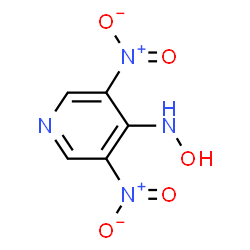 ChemSpider 2D Image | N-Hydroxy-3,5-dinitro-4-pyridinamine | C5H4N4O5