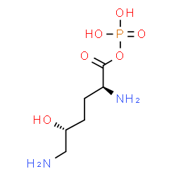 ChemSpider 2D Image | 2,6-Diamino-2,3,4,6-tetradeoxy-1-(phosphonooxy)-L-erythro-hexose | C6H15N2O6P