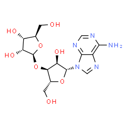 ChemSpider 2D Image | 3'-O-beta-D-Ribofuranosyladenosine | C15H21N5O8