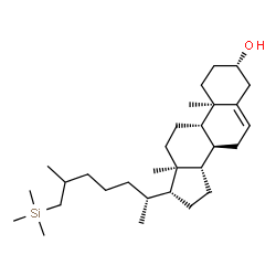 ChemSpider 2D Image | (3beta)-26-(Trimethylsilyl)cholest-5-en-3-ol | C30H54OSi