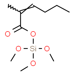 ChemSpider 2D Image | Trimethyl (2Z)-2-methyl-2-hexenoyl orthosilicate | C10H20O5Si