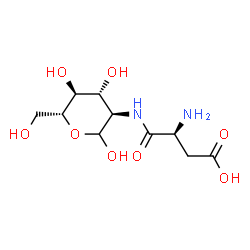 ChemSpider 2D Image | 2-(L-alpha-Aspartylamino)-2-deoxy-D-glucopyranose | C10H18N2O8