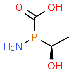 ChemSpider 2D Image | Amino[(1S)-1-hydroxyethyl]phosphinecarboxylic acid | C3H8NO3P