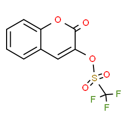 ChemSpider 2D Image | 2-Oxo-2H-chromen-3-yl trifluoromethanesulfonate | C10H5F3O5S