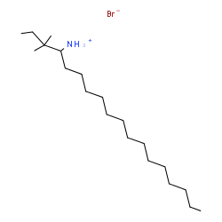 ChemSpider 2D Image | 3,3-Dimethyl-4-octadecanaminium bromide | C20H44BrN
