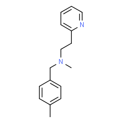 ChemSpider 2D Image | N-Methyl-N-(4-methylbenzyl)-2-(2-pyridinyl)ethanamine | C16H20N2