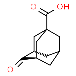 ChemSpider 2D Image | (3R,5S)-4-Oxo-1-adamantanecarboxylic acid | C11H14O3