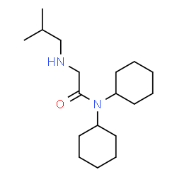 ChemSpider 2D Image | N,N-Dicyclohexyl-N~2~-isobutylglycinamide | C18H34N2O