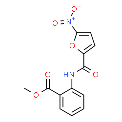 ChemSpider 2D Image | Methyl 2-[(5-nitro-2-furoyl)amino]benzoate | C13H10N2O6