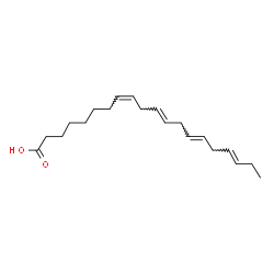 ChemSpider 2D Image | (8Z,11E,14E,17E)-8,11,14,17-Icosatetraenoic acid | C20H32O2
