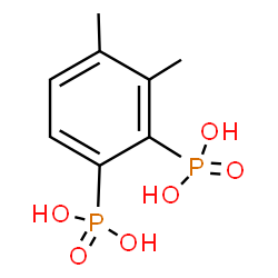 ChemSpider 2D Image | (3,4-Dimethyl-1,2-phenylene)bis(phosphonic acid) | C8H12O6P2
