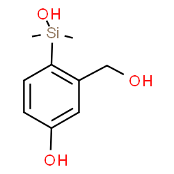 ChemSpider 2D Image | [4-Hydroxy-2-(hydroxymethyl)phenyl](dimethyl)silanol | C9H14O3Si