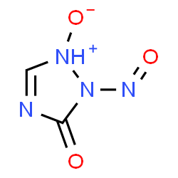 ChemSpider 2D Image | 2-Nitroso-1,2-dihydro-3H-1,2,4-triazol-3-one 1-oxide | C2H2N4O3