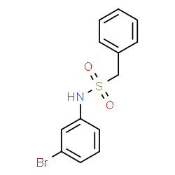 ChemSpider 2D Image | N-(3-Bromophenyl)-1-phenylmethanesulfonamide | C13H12BrNO2S