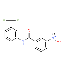 ChemSpider 2D Image | 2-Methyl-3-nitro-N-[3-(trifluoromethyl)phenyl]benzamide | C15H11F3N2O3