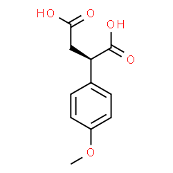ChemSpider 2D Image | (2S)-2-(4-Methoxyphenyl)succinic acid | C11H12O5