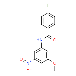 ChemSpider 2D Image | 4-Fluoro-N-(3-methoxy-5-nitrophenyl)benzamide | C14H11FN2O4