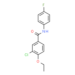 ChemSpider 2D Image | 3-Chloro-4-ethoxy-N-(4-fluorophenyl)benzamide | C15H13ClFNO2