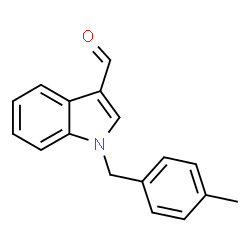ChemSpider 2D Image | 1-(4-Methylbenzyl)-1H-indole-3-carbaldehyde | C17H15NO