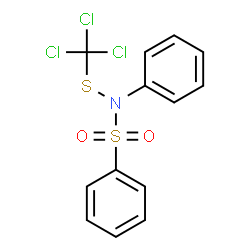 ChemSpider 2D Image | N-Phenyl-N-((trichloromethyl)thio)benzenesulfonamide | C13H10Cl3NO2S2