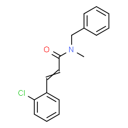 ChemSpider 2D Image | N-Benzyl-3-(2-chlorophenyl)-N-methylacrylamide | C17H16ClNO