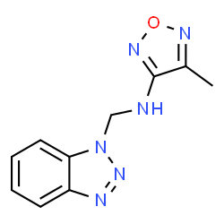 ChemSpider 2D Image | N-(1H-Benzotriazol-1-ylmethyl)-4-methyl-1,2,5-oxadiazol-3-amine | C10H10N6O