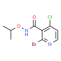 ChemSpider 2D Image | 2-Bromo-4-chloro-N-isopropoxynicotinamide | C9H10BrClN2O2