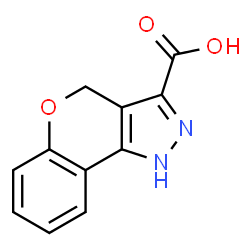 ChemSpider 2D Image | 1H,4H-chromeno[4,3-c]pyrazole-3-carboxylic acid | C11H8N2O3