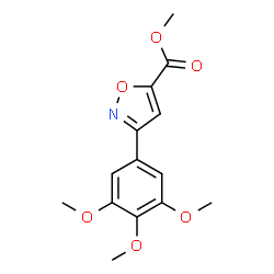 ChemSpider 2D Image | Methyl 3-(3,4,5-trimethoxyphenyl)-1,2-oxazole-5-carboxylate | C14H15NO6