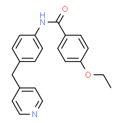 ChemSpider 2D Image | 4-Ethoxy-N-[4-(4-pyridinylmethyl)phenyl]benzamide | C21H20N2O2
