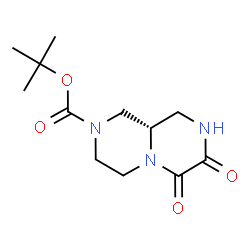 ChemSpider 2D Image | 2-Methyl-2-propanyl (9aS)-6,7-dioxooctahydro-2H-pyrazino[1,2-a]pyrazine-2-carboxylate | C12H19N3O4