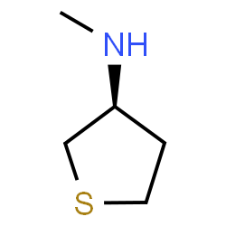 ChemSpider 2D Image | (3S)-N-Methyltetrahydro-3-thiophenamine | C5H11NS