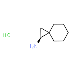 ChemSpider 2D Image | (1S)-Spiro[2.5]octan-1-amine hydrochloride (1:1) | C8H16ClN