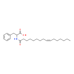 ChemSpider 2D Image | N-[(9Z)-9-Hexadecenoyl]phenylalanine | C25H39NO3