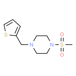 ChemSpider 2D Image | 1-(Methylsulfonyl)-4-(2-thienylmethyl)piperazine | C10H16N2O2S2