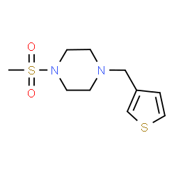 ChemSpider 2D Image | 1-(Methylsulfonyl)-4-(3-thienylmethyl)piperazine | C10H16N2O2S2