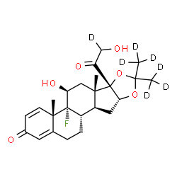 ChemSpider 2D Image | Triamcinolone acetonide-d7 | C24H24D7FO6