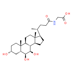 ChemSpider 2D Image | Glycine-Î²-Muricholic Acid | C26H43NO6
