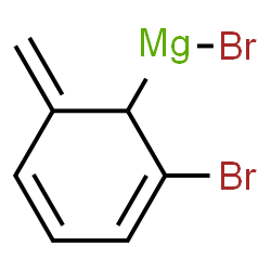 ChemSpider 2D Image | Bromo(2-bromo-6-methylene-2,4-cyclohexadien-1-yl)magnesium | C7H6Br2Mg