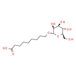 ChemSpider 2D Image | 9-(alpha-D-Mannopyranosyloxy)nonanoic acid | C15H28O8