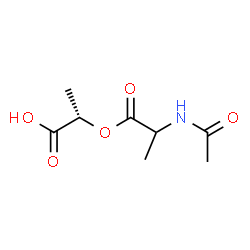ChemSpider 2D Image | (2S)-2-[(N-Acetylalanyl)oxy]propanoic acid | C8H13NO5