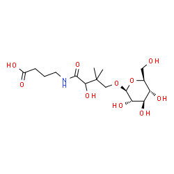 ChemSpider 2D Image | 4-{[4-(beta-L-Glucopyranosyloxy)-2-hydroxy-3,3-dimethylbutanoyl]amino}butanoic acid | C16H29NO10