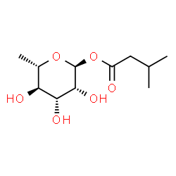ChemSpider 2D Image | 6-Deoxy-1-O-(3-methylbutanoyl)-alpha-L-mannopyranose | C11H20O6