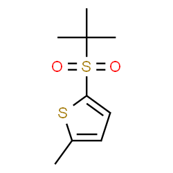 ChemSpider 2D Image | 2-Methyl-5-[(2-methyl-2-propanyl)sulfonyl]thiophene | C9H14O2S2