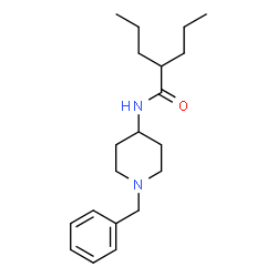 ChemSpider 2D Image | N-(1-Benzyl-4-piperidinyl)-2-propylpentanamide | C20H32N2O