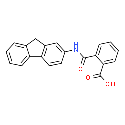 ChemSpider 2D Image | 2-(9H-Fluoren-2-ylcarbamoyl)benzoic acid | C21H15NO3