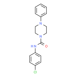 ChemSpider 2D Image | N-(4-Chlorophenyl)-4-phenyl-1-piperazinecarboxamide | C17H18ClN3O